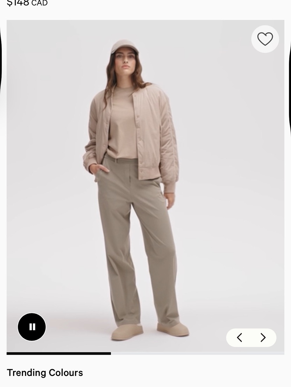 lululemon athletica Light Beige Stretch Pull-On Pants